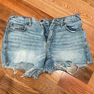 Free people jean shorts, lightly worn
